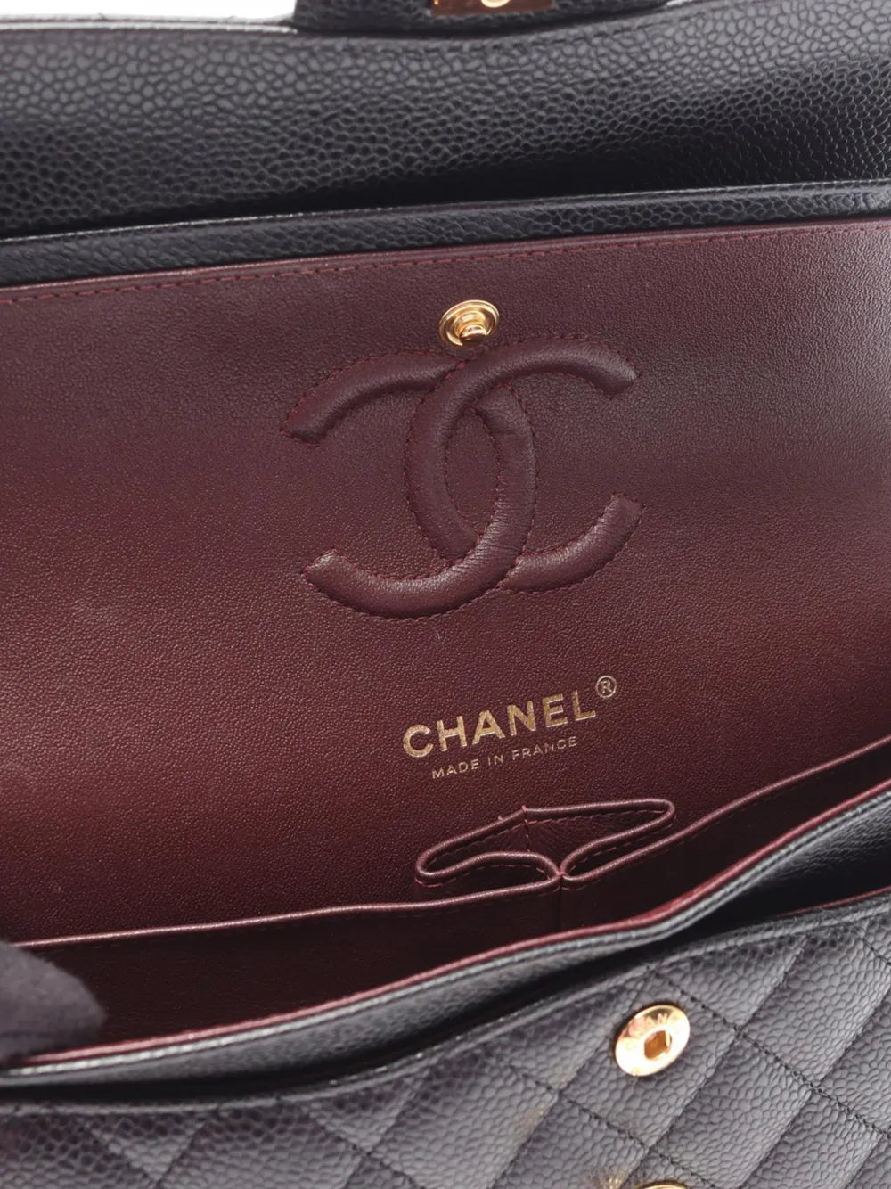 Chanel Pre Owned 2021 2025 Small Classic Caviar Double Flap Shoulder Bag — Same as shown — Size One Size — Lifestyle View