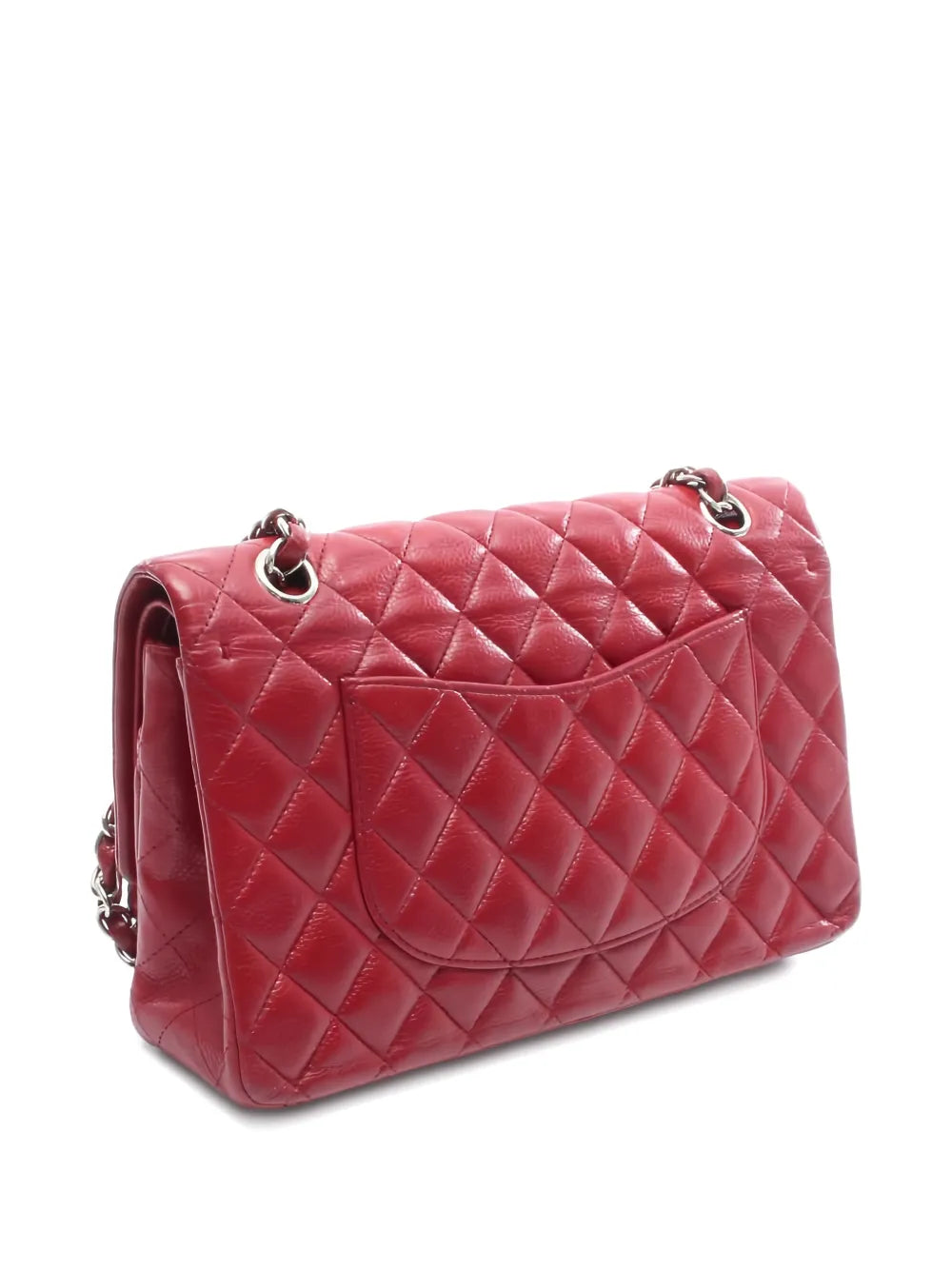 Chanel Pre Owned 2012 Double Flap Leather Shoulder Bag — Same as shown — Size One Size — Side View