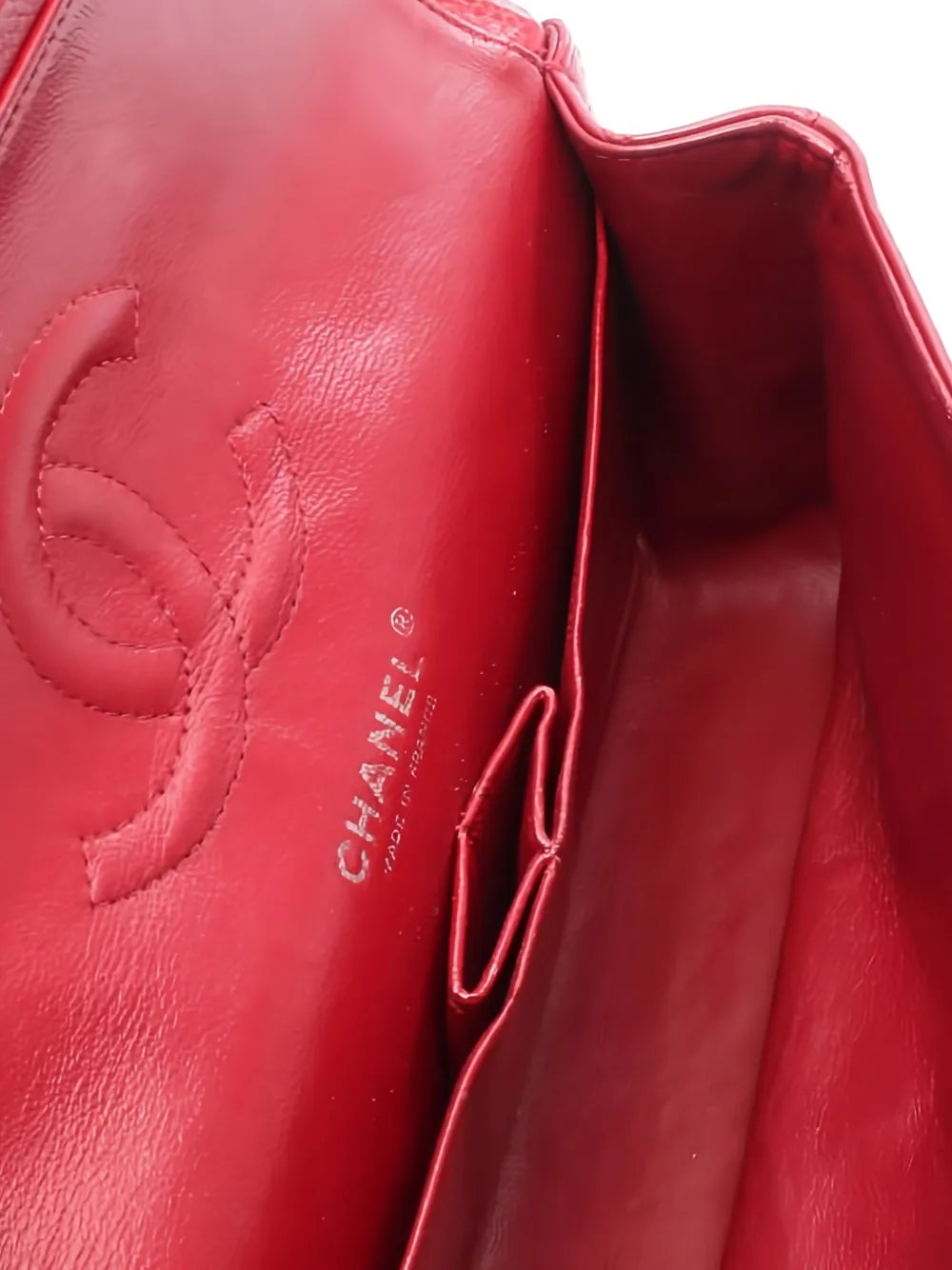 Chanel Pre Owned 2012 Double Flap Leather Shoulder Bag — Same as shown — Size One Size — Back View