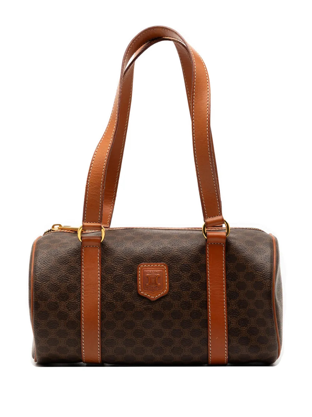Celine Pre Owned 1994 Macadam Coated Canvas Shoulder Bag — Same as shown — Size One Size — Front View