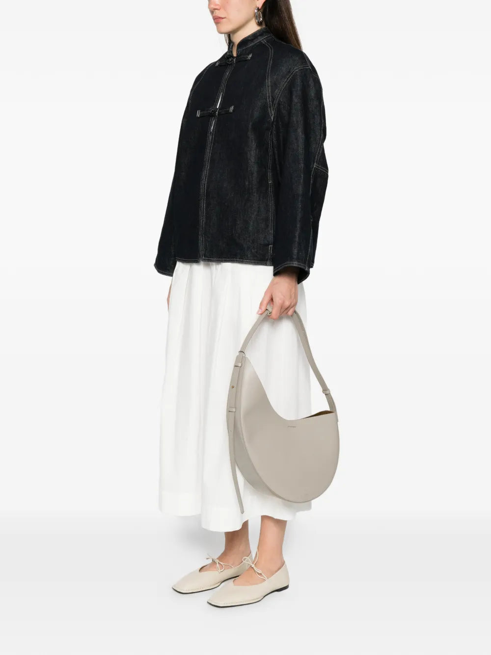 Soeur Winona Curved Shoulder Bag — Same as shown — Size One Size — Side View