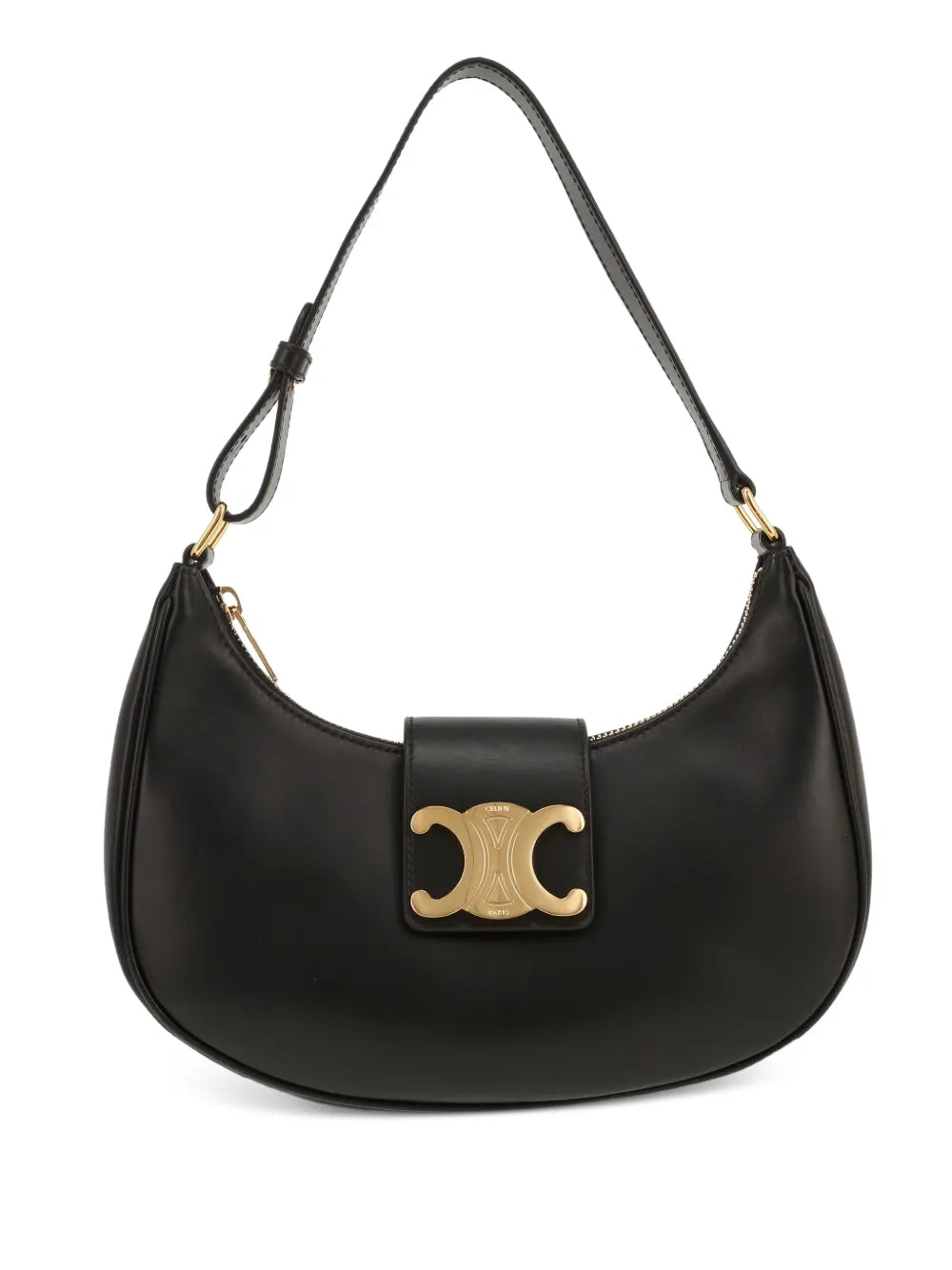 Celine Pre Owned 2020 Ava Triomphe Leather Shoulder Bag — Same as shown — Size One Size — Front View