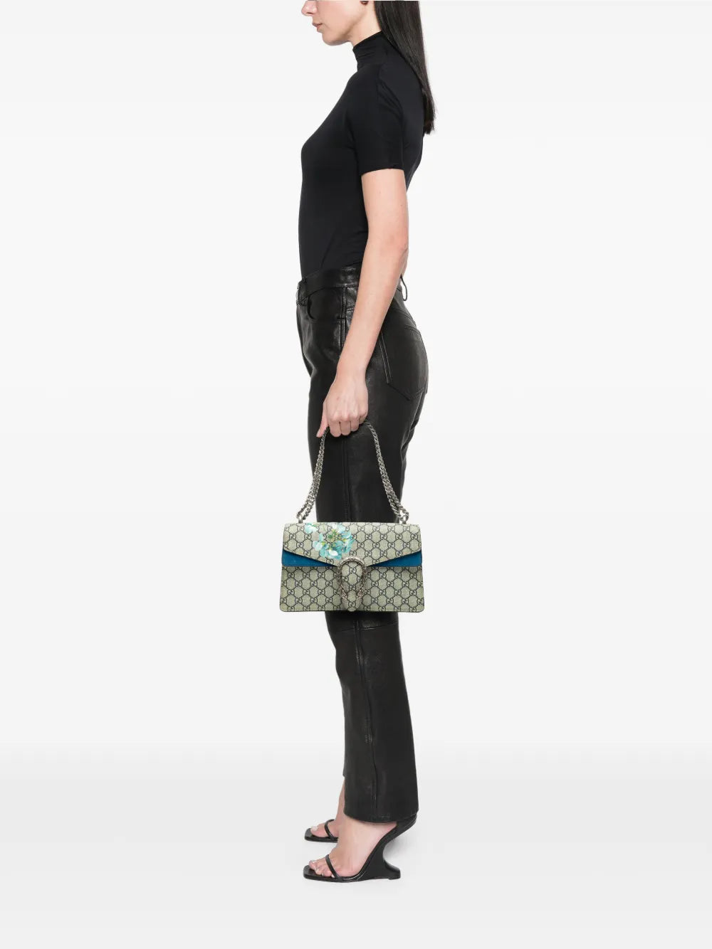 Gucci Pre Owned 2016 2025 Small Gg Supreme Blooms Dionysus Shoulder Bag — Same as shown — Size One Size — Side View