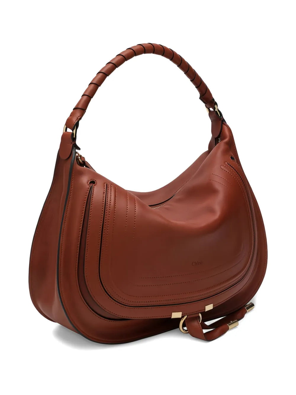 Chloe Marcie Twisted Strap Shoulder Bag — Same as shown — Size One Size — Top View