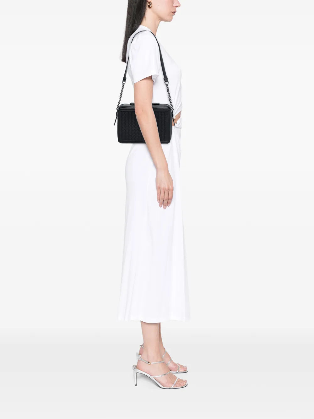 Bottega Veneta Pre Owned 2012 2025 Nappa Intrecciato Belt Flap Camera Bag Shoulder Bag — Same as shown — Size One Size — Side View