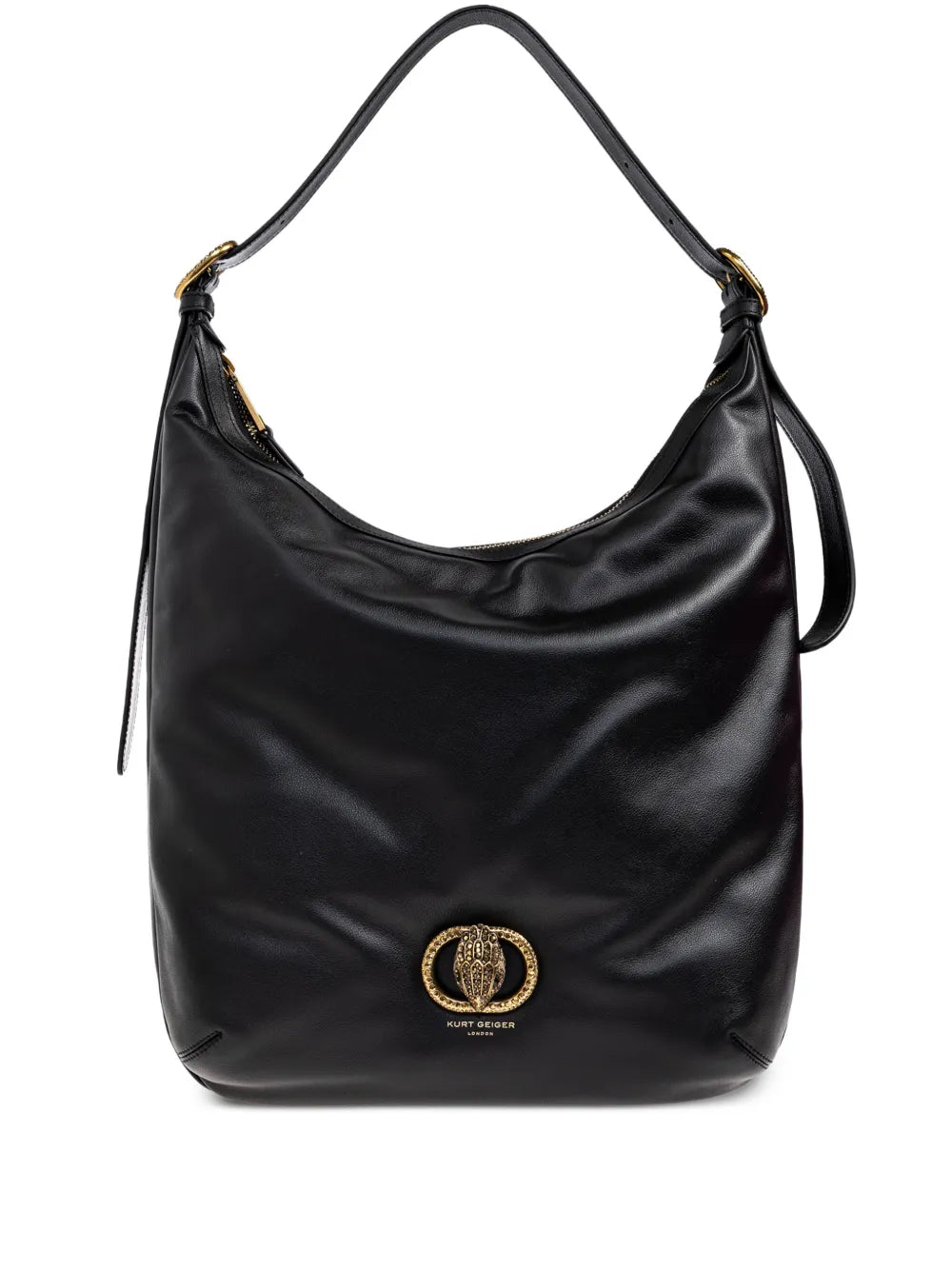 Kurt Geiger London Large Chelsea Leather Shoulder Bag — Same as shown — Size One Size — Front View