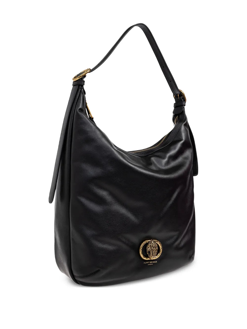 Kurt Geiger London Large Chelsea Leather Shoulder Bag — Same as shown — Size One Size — Top View