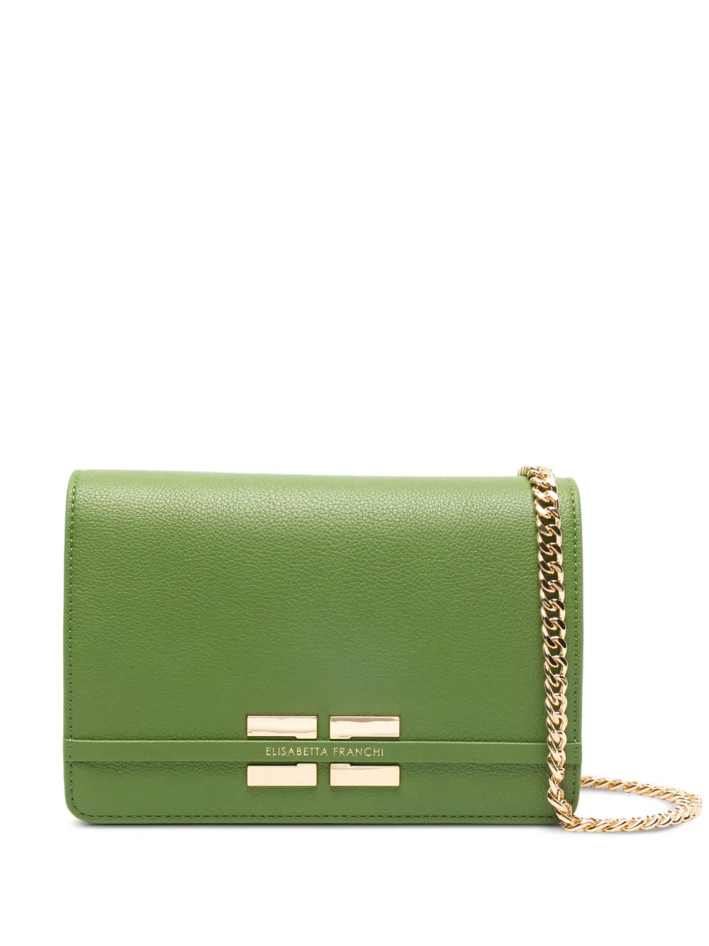 Elisabetta Franchi Logo Chain Shoulder Bag — Same as shown — Size One Size — Front View