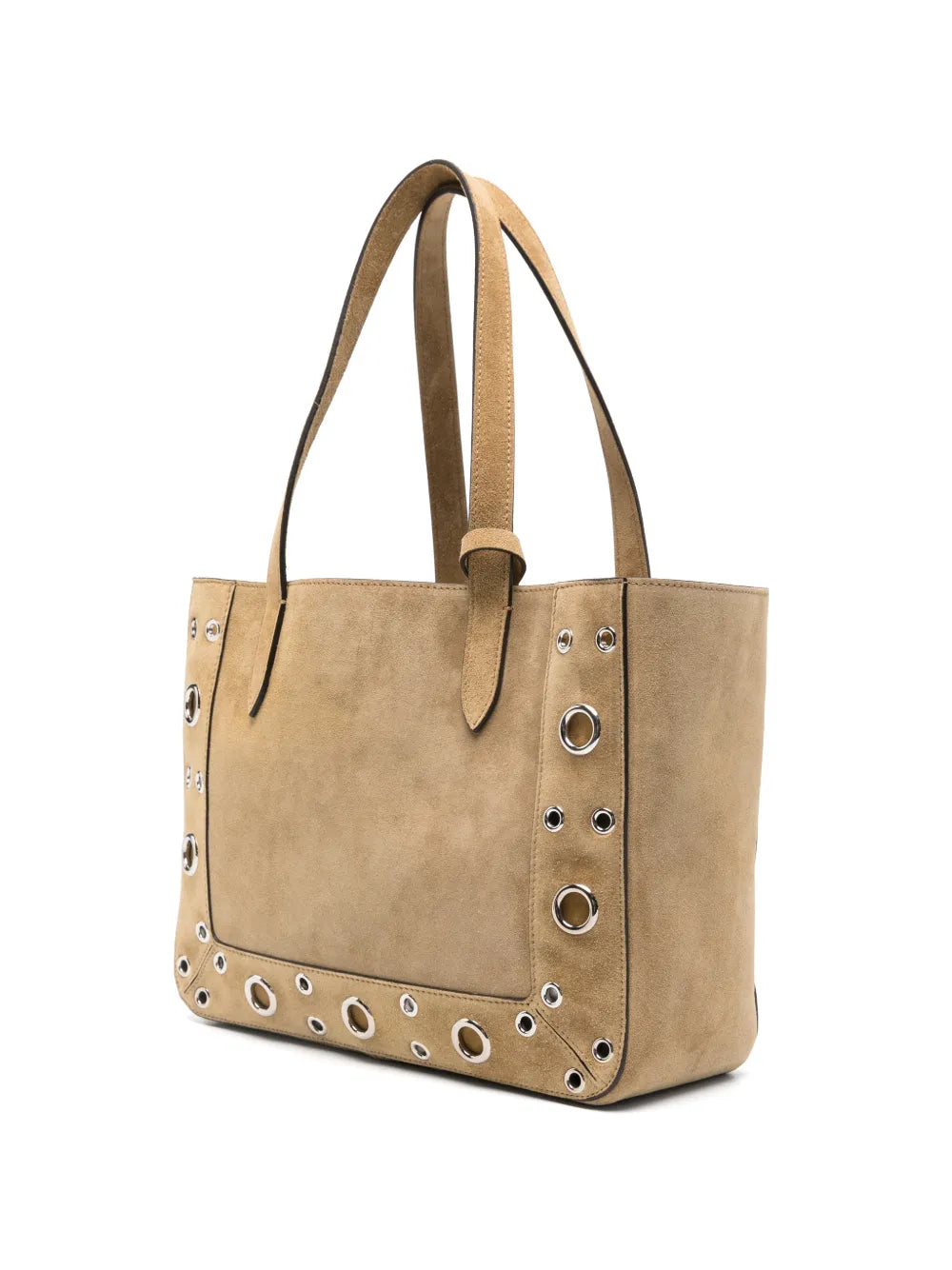 Valentino Garavani Nellcote Eyelet Studded Shoulder Bag — Same as shown — Size One Size — Back View