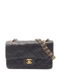Chanel Pre Owned 1994 1996 Small Classic Lambskin Double Flap Shoulder Bag — Same as shown — Size One Size — Front View