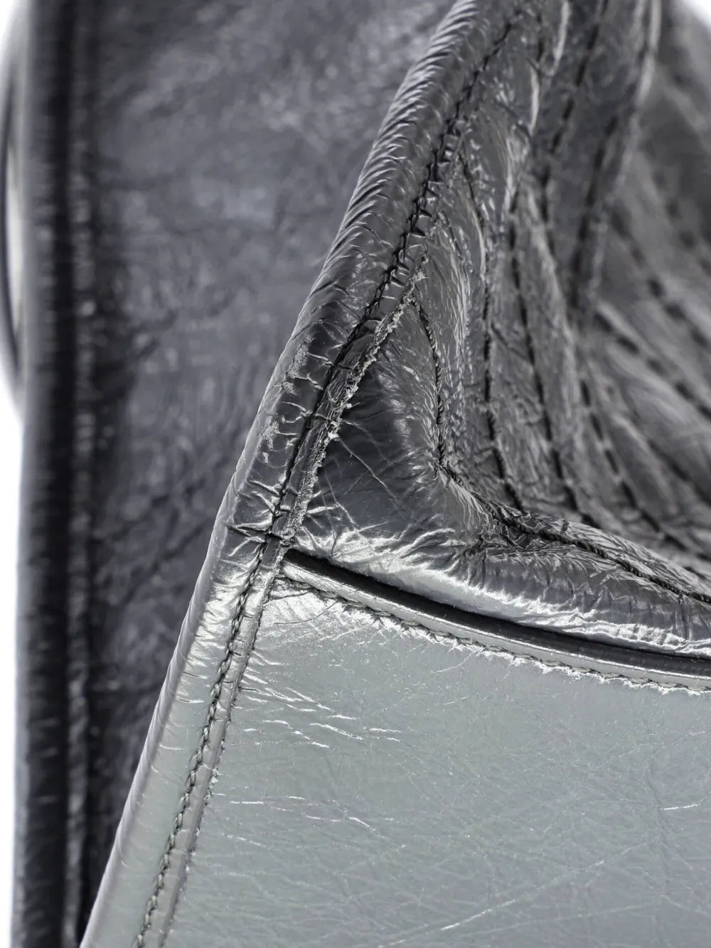 Saint Laurent Pre Owned Niki Shopping Tote Matelasse Chevron Leather Large Shoulder Bag — Same as shown — Size One Size — Lifestyle View