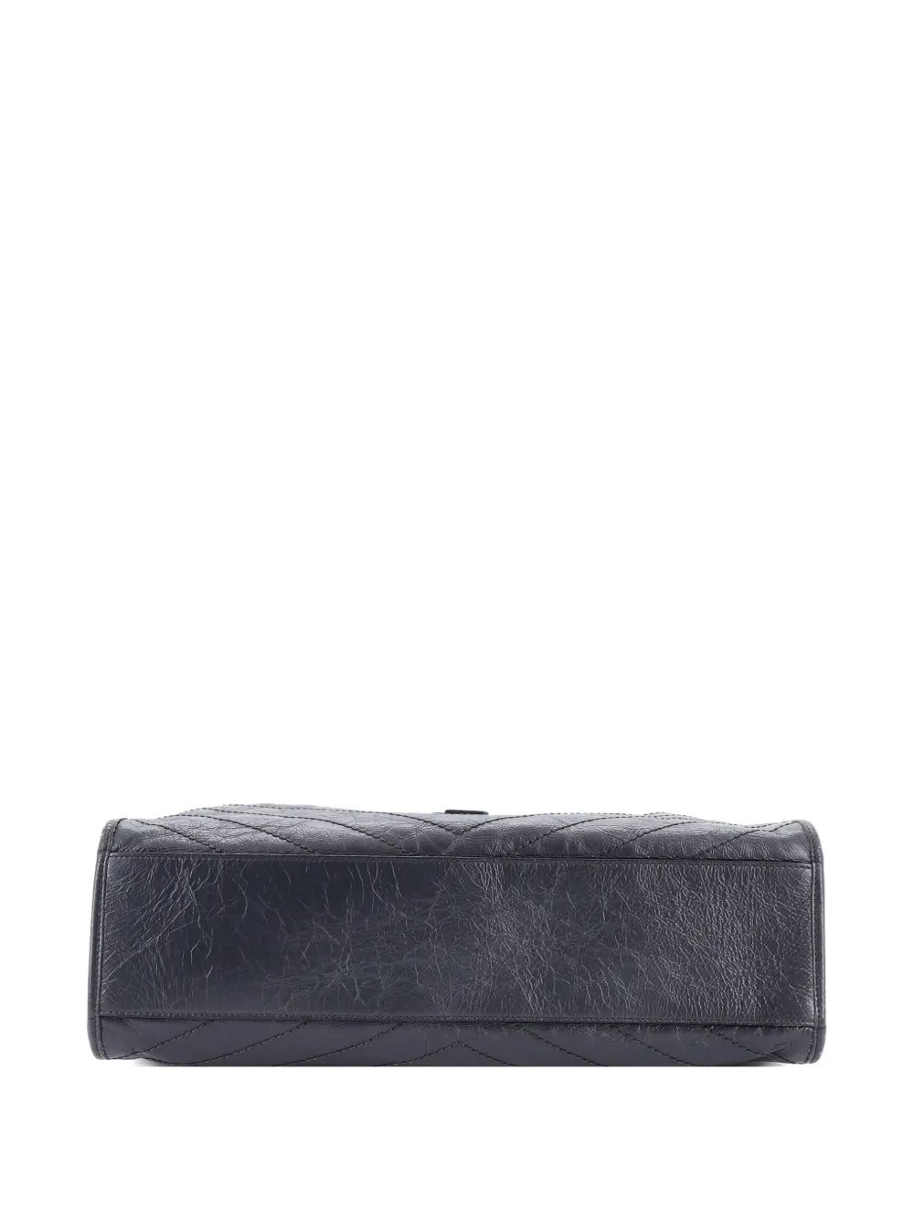 Saint Laurent Pre Owned Niki Shopping Tote Matelasse Chevron Leather Large Shoulder Bag — Same as shown — Size One Size — Top View