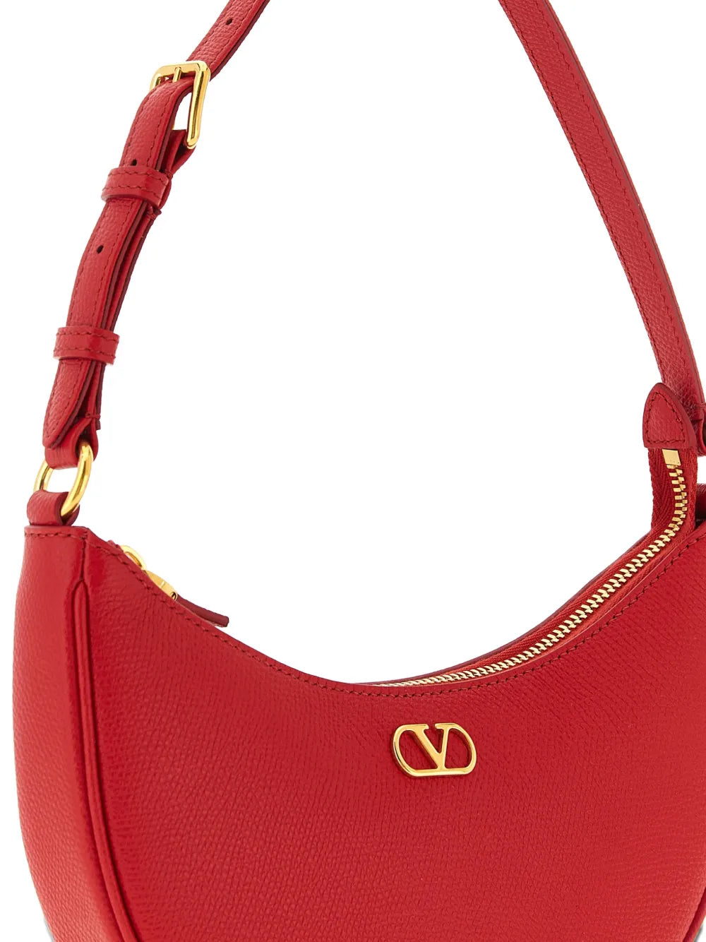 Valentino Garavani Mini Vlogo Leather Shoulder Bag — Same as shown — Size One Size — Back View