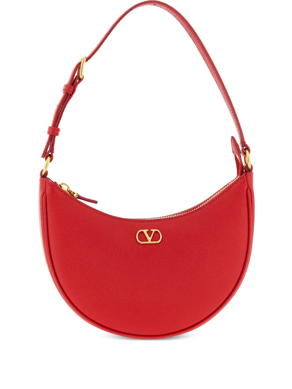 Valentino Garavani Mini Vlogo Leather Shoulder Bag — Same as shown — Size One Size — Front View