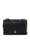 Chanel Pre Owned 2019 Maxi Classic Caviar Double Flap Shoulder Bag — Same as shown — Size One Size — Front View