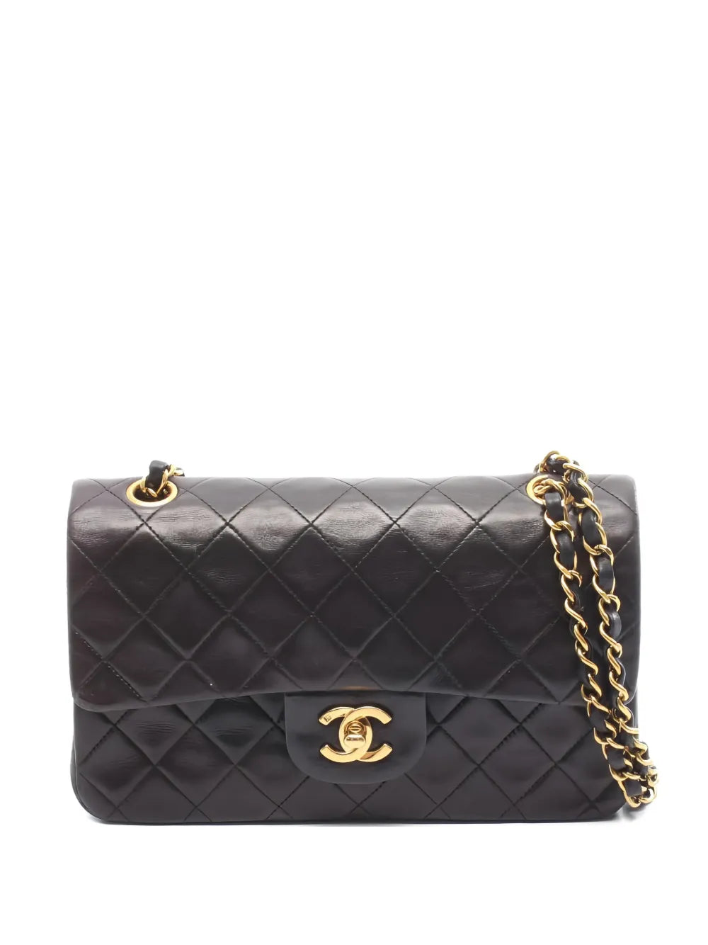 Chanel Pre Owned 1994 1996 Double Flap Shoulder Bag — Same as shown — Size One Size — Front View
