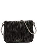 Miu Miu Pre Owned 2010 2025 Nappa Matelasse Sassy Shoulder Bag — Same as shown — Size One Size — Front View