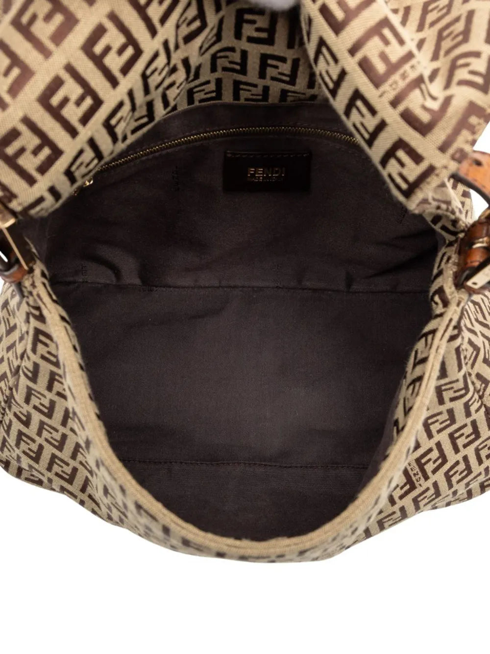 Fendi Pre Owned 2010 2025 Zucchino Canvas Mamma Forever Shoulder Bag — Same as shown — Size One Size — Detail View