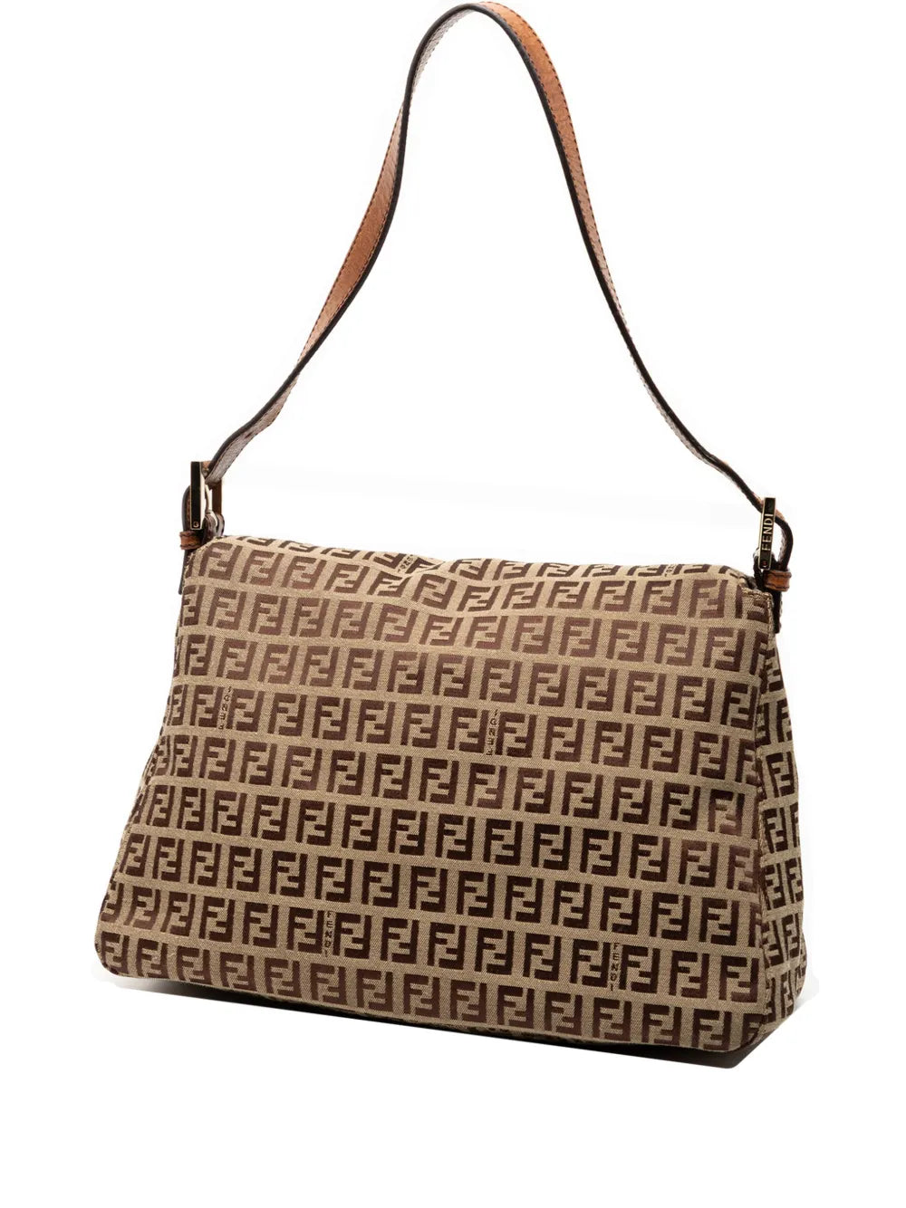 Fendi Pre Owned 2010 2025 Zucchino Canvas Mamma Forever Shoulder Bag — Same as shown — Size One Size — Back View