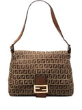 Fendi Pre Owned 2010 2025 Zucchino Canvas Mamma Forever Shoulder Bag — Same as shown — Size One Size — Front View