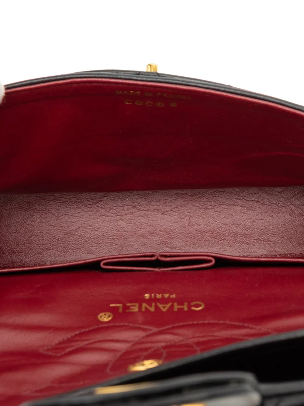 Chanel Pre Owned 1986 1988 Small Classic Lambskin Double Flap Shoulder Bag — Same as shown — Size One Size — Detail View