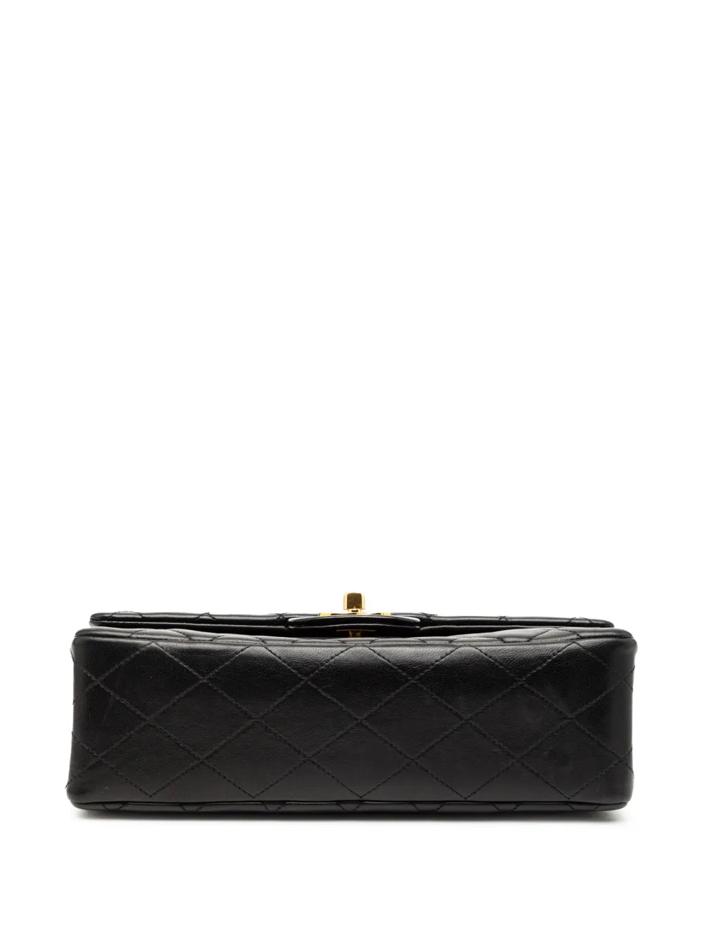 Chanel Pre Owned 1986 1988 Small Classic Lambskin Double Flap Shoulder Bag — Same as shown — Size One Size — Top View