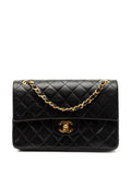 Chanel Pre Owned 1986 1988 Small Classic Lambskin Double Flap Shoulder Bag — Same as shown — Size One Size — Front View