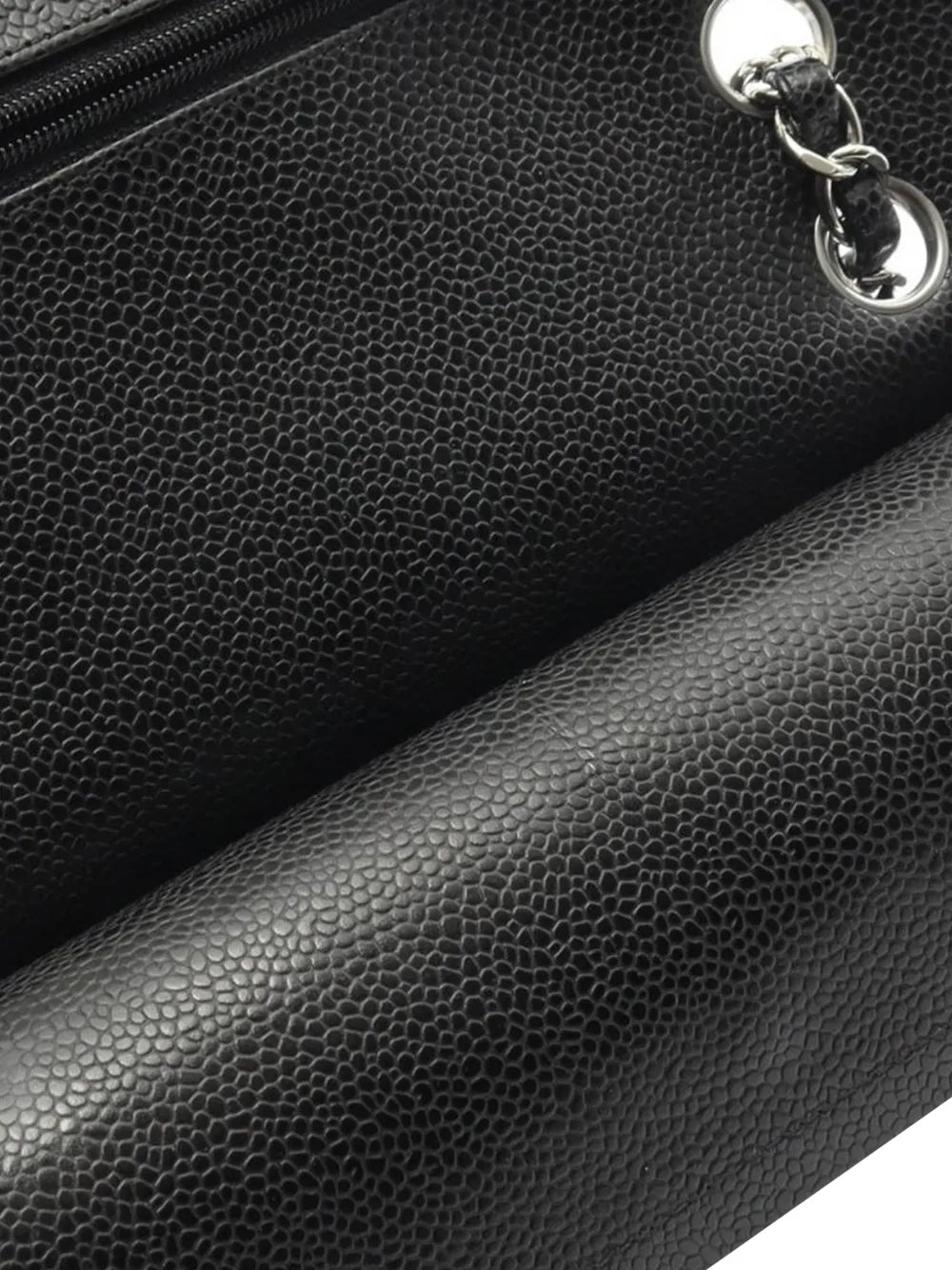 Chanel Pre Owned 2021 Small Classic Caviar Double Flap Shoulder Bag — Same as shown — Size One Size — Side View