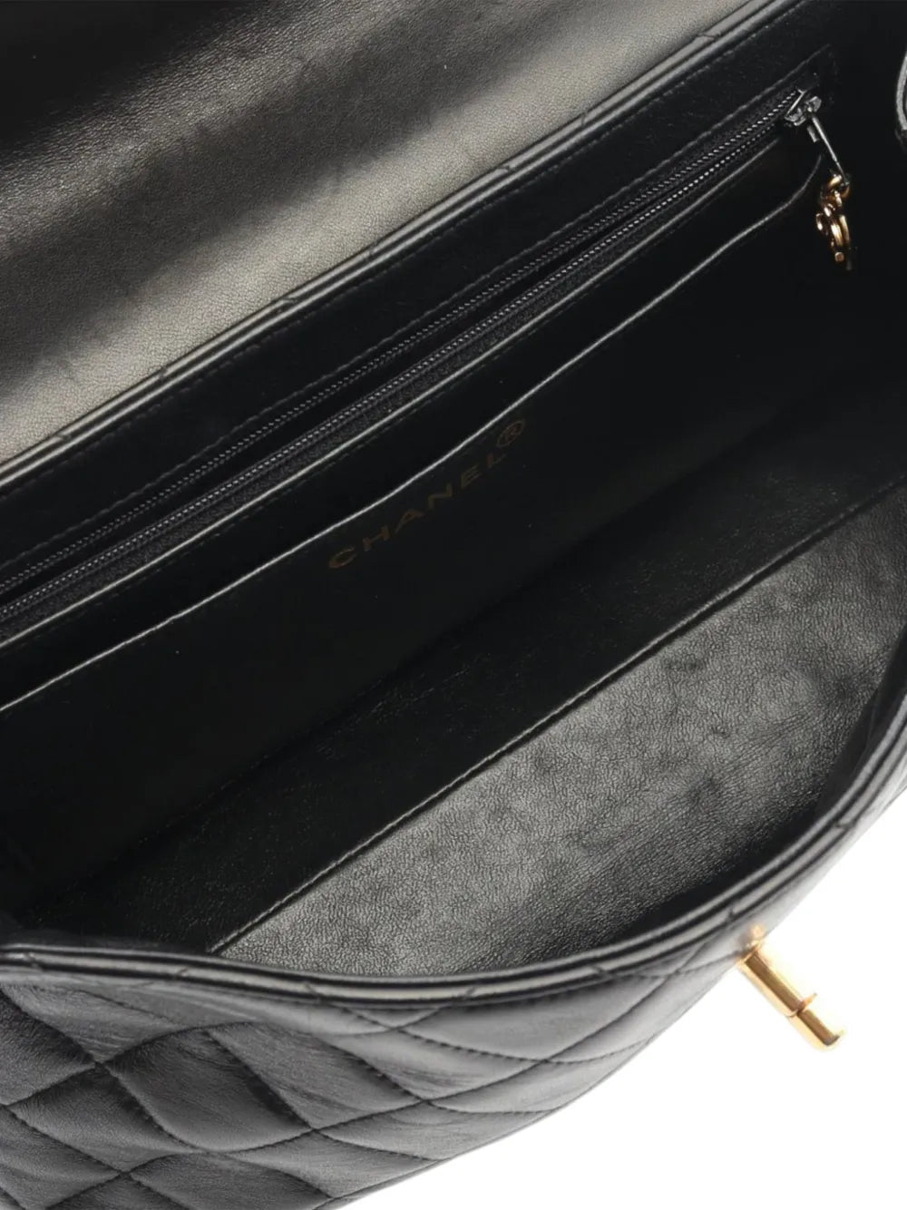 Chanel Pre Owned 1994 1996 Cc Quilted Lambskin Curve Flap Bag Shoulder Bag — Same as shown — Size One Size — Top View