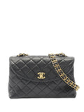 Chanel Pre Owned 1994 1996 Cc Quilted Lambskin Curve Flap Bag Shoulder Bag — Same as shown — Size One Size — Front View