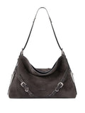 Givenchy Medium Voyou Buckle Leather Shoulder Bag — Same as shown — Size One Size — Front View