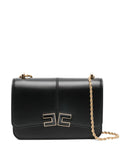 Elisabetta Franchi Logo Plaque Chain Strap Mini Shoulder Bag — Same as shown — Size One Size — Front View
