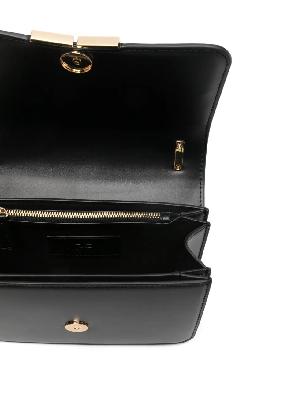 Elisabetta Franchi Logo Plaque Chain Strap Mini Shoulder Bag — Same as shown — Size One Size — Detail View