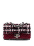 Chanel Pre Owned 2009 2010 Medium Cc Tweed Multi Print Double Flap Shoulder Bag — Same as shown — Size One Size — Front View