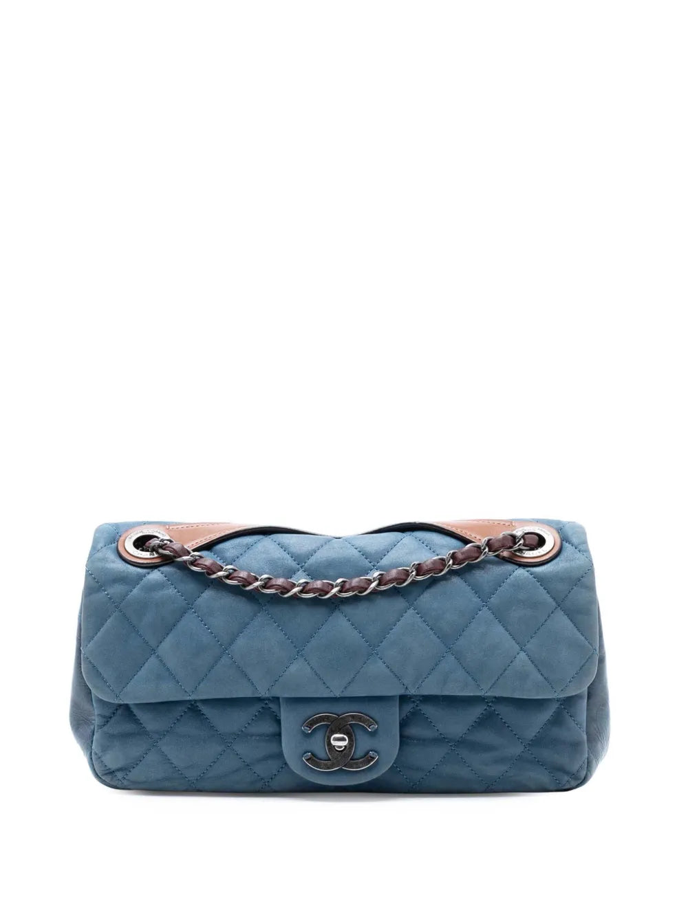 Chanel Pre Owned 2010 2011 Medium Iridescent Calfskin In The Mix Flap Shoulder Bag — Same as shown — Size One Size — Front View
