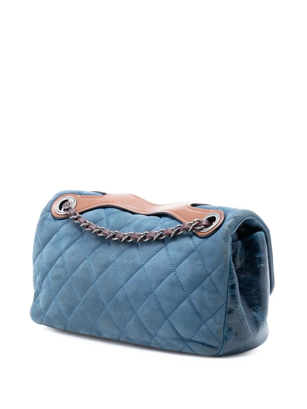 Chanel Pre Owned 2010 2011 Medium Iridescent Calfskin In The Mix Flap Shoulder Bag — Same as shown — Size One Size — Back View