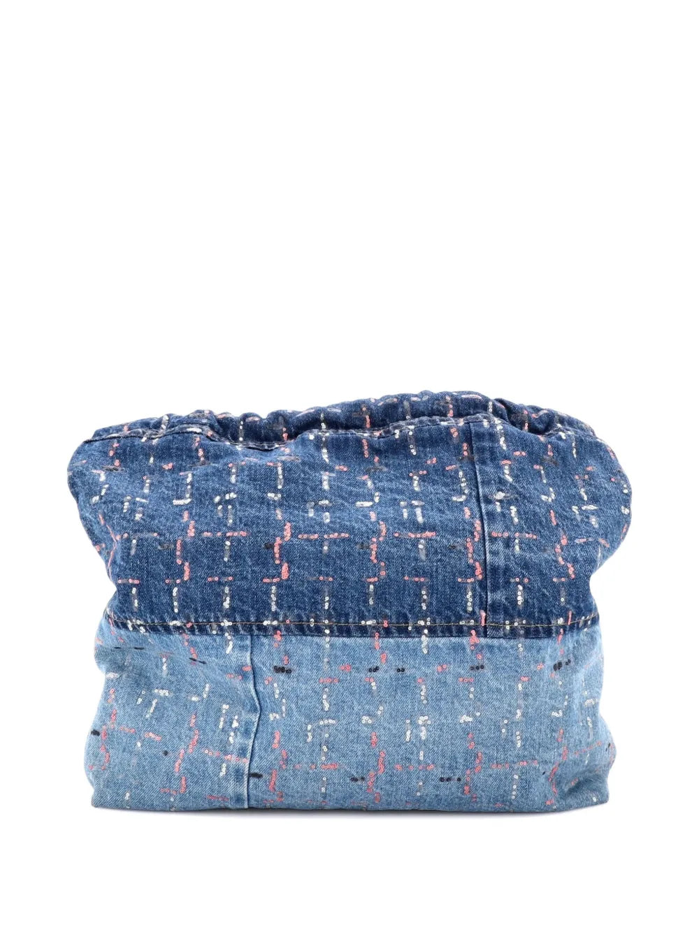 Chanel Pre Owned 22 Chain Denim With Sequins Medium Hobo Bag — Same as shown — Size One Size — Side View