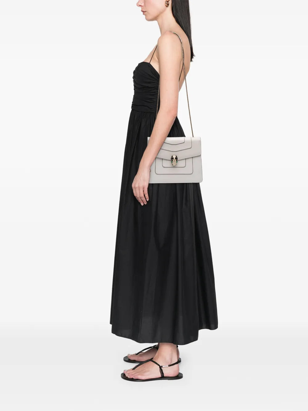Bvlgari Pre Owned 2000 2025 Medium Calfskin Serpenti Forever Shoulder Bag — Same as shown — Size One Size — Side View
