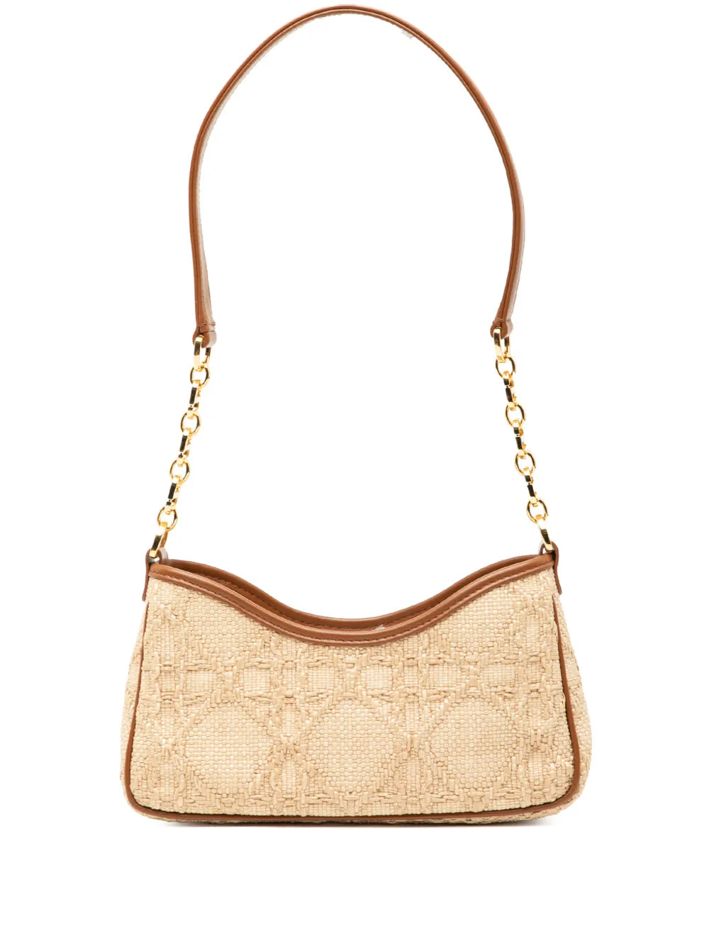 Christian Dior Pre Owned 2023 Mini Raffia Macrocannage 30 Montaigne Avenue Hobo Shoulder Bag — Same as shown — Size One Size — Front View