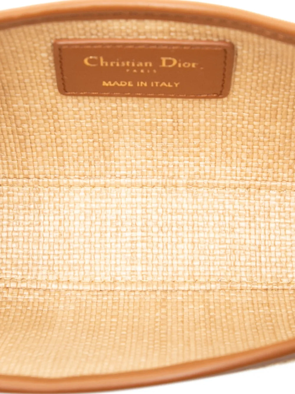 Christian Dior Pre Owned 2023 Mini Raffia Macrocannage 30 Montaigne Avenue Hobo Shoulder Bag — Same as shown — Size One Size — Detail View