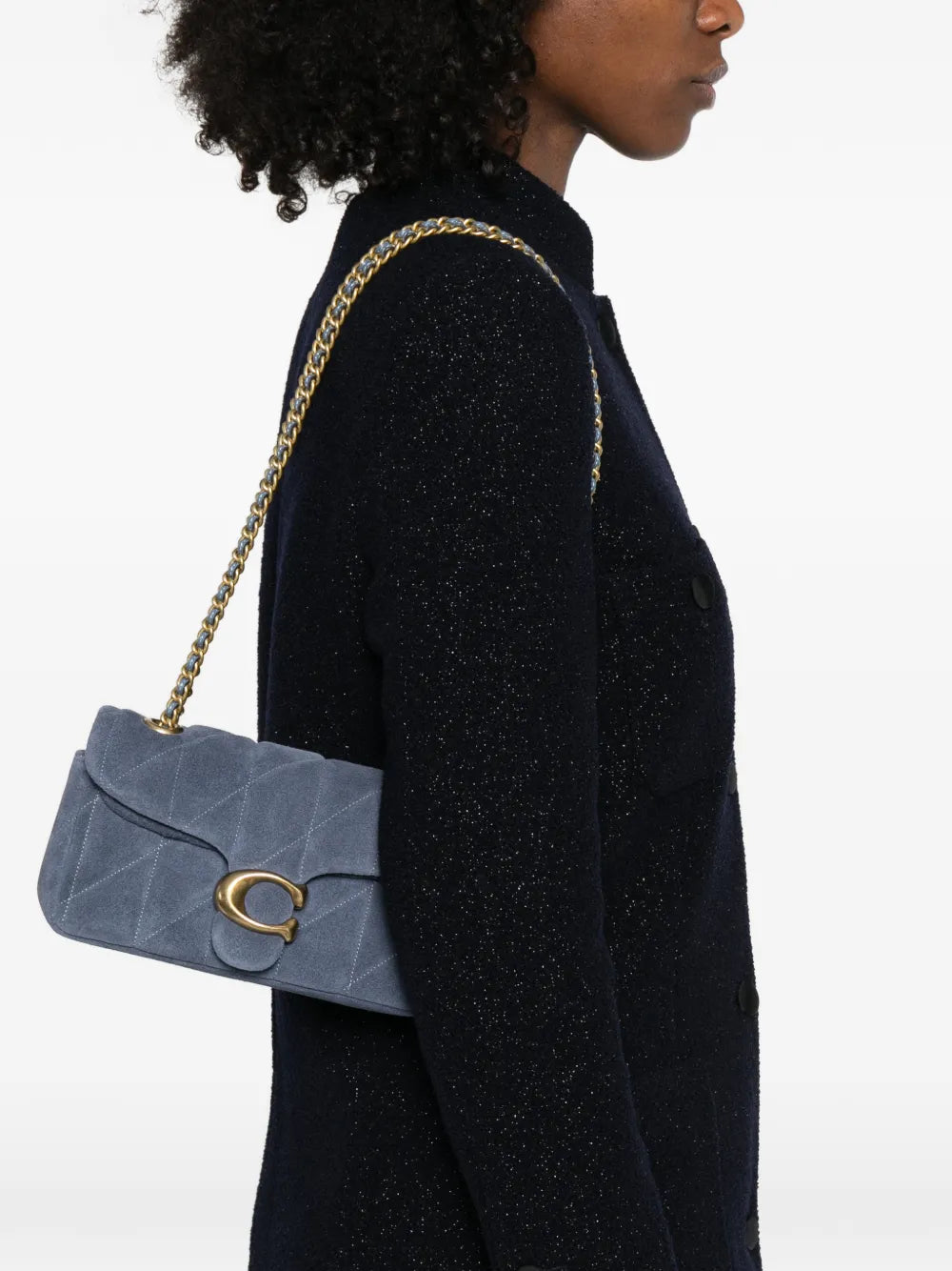 Coach Quilted Chain Shoulder Bag — Same as shown — Size One Size — Side View