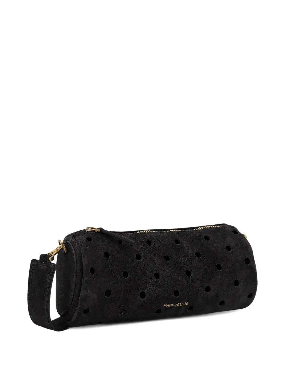 Manu Atelier Mini Cylinder Perforated Shoulder Bag — Same as shown — Size One Size — Back View