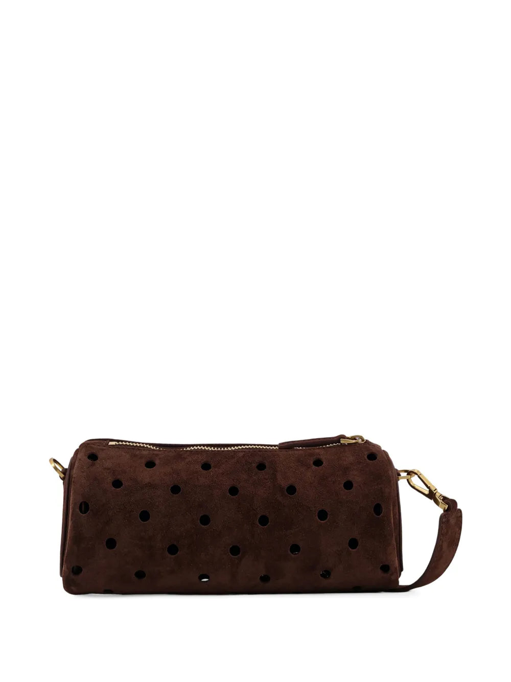 Manu Atelier Mini Cylinder Perforated Shoulder Bag — Same as shown — Size One Size — Side View