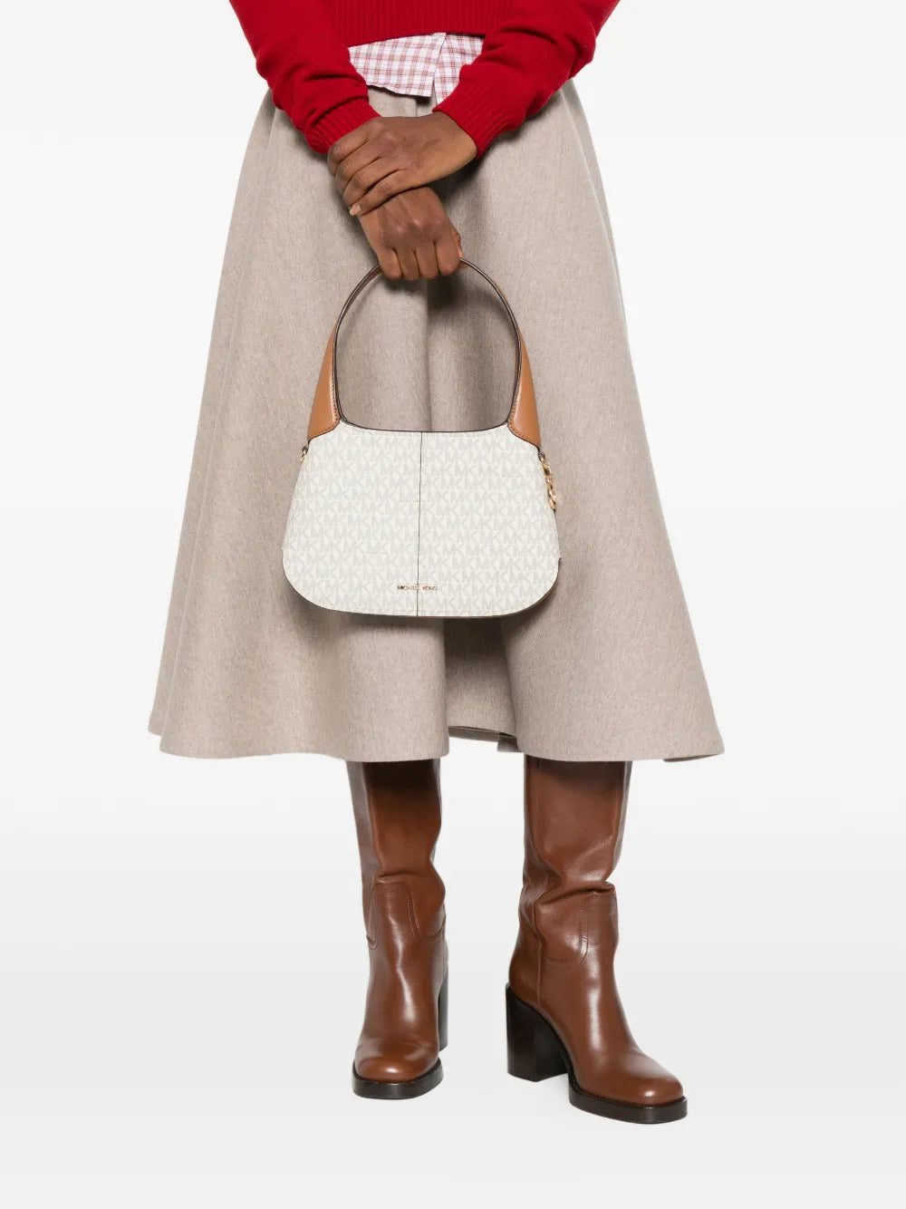 Michael Michael Kors Alice Logo Charm Shoulder Bag — Same as shown — Size One Size — Side View