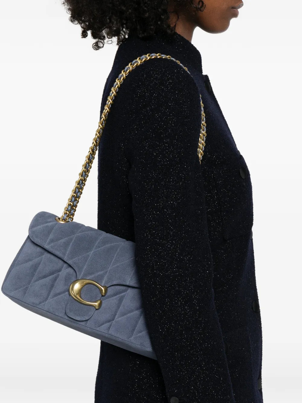 Coach Quilted C Shoulder Bag — Same as shown — Size One Size — Side View