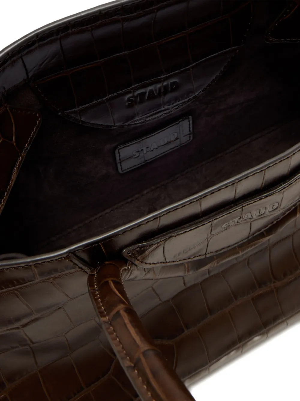 Staud Maude Logo Detail Shoulder Bag — Same as shown — Size One Size — Top View