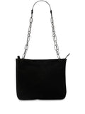 Prada Pre Owned 2000 2025 Suede Chain Shoulder Bag — Same as shown — Size One Size — Front View