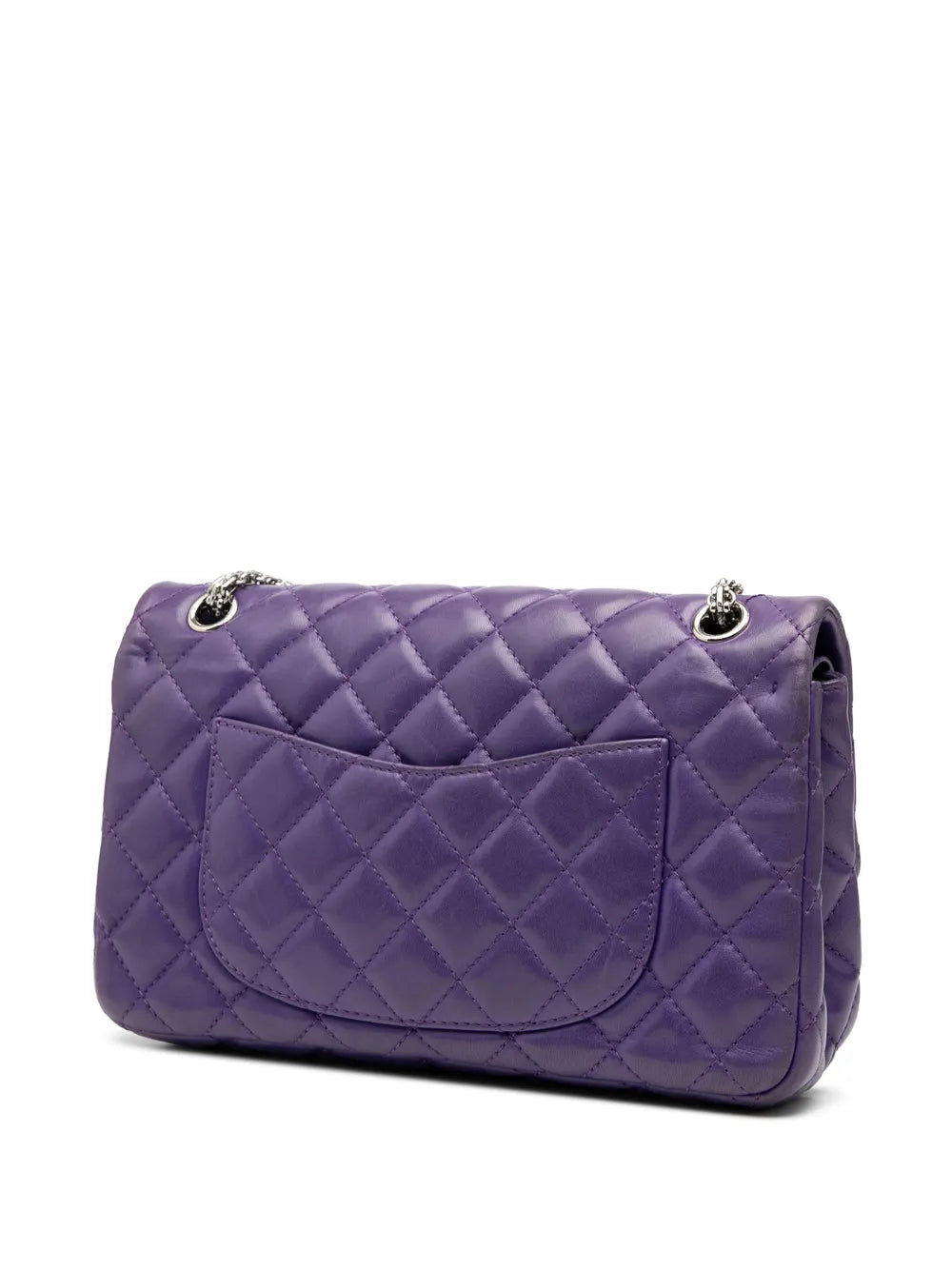 Chanel Pre Owned 2010 2011 Quilted Lambskin Reissue 255 Double Flap 226 Shoulder Bag — Same as shown — Size One Size — Back View
