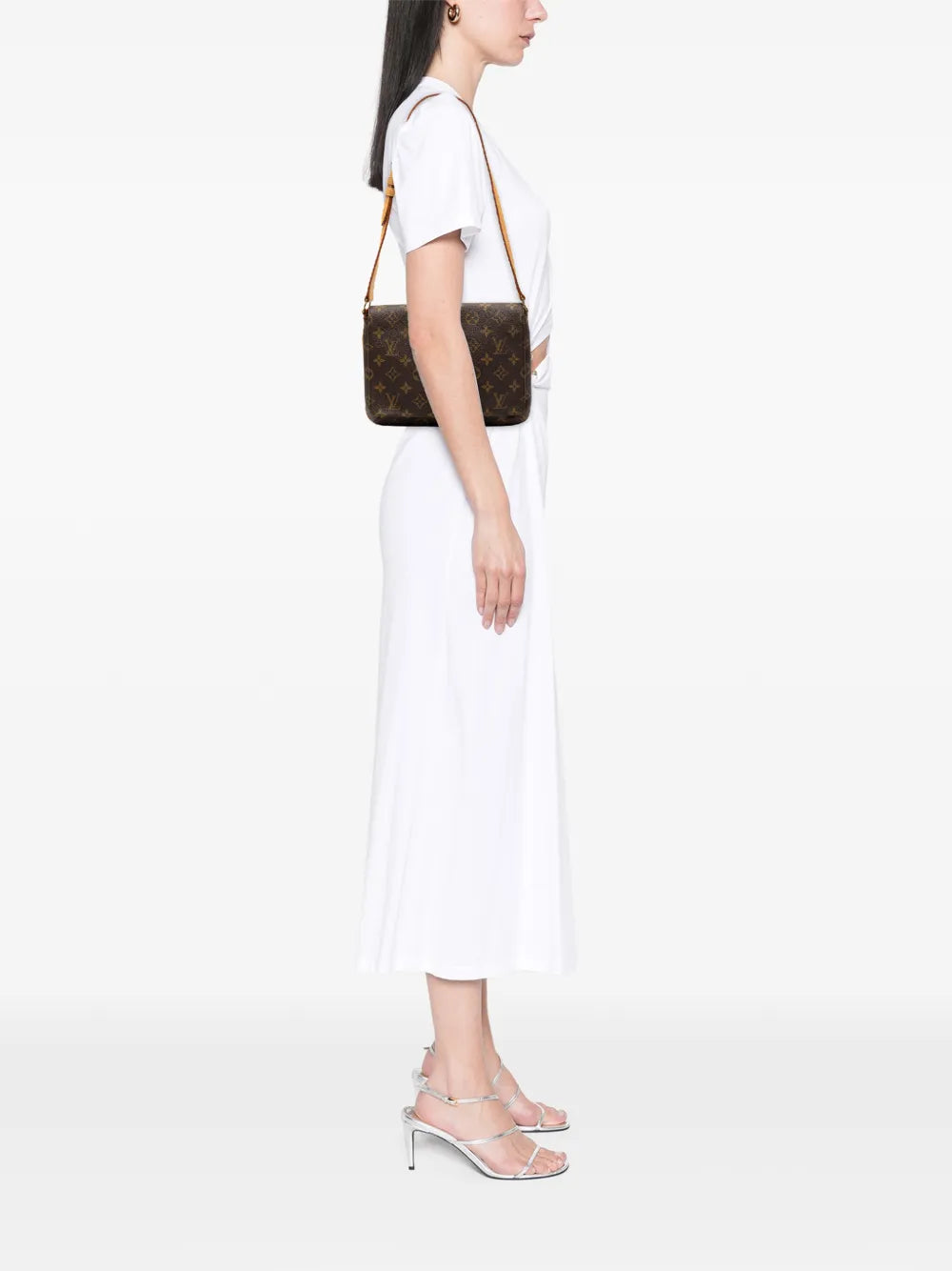 Louis Vuitton Pre Owned 2001 Monogram Musette Tango Short Strap Shoulder Bag — Same as shown — Size One Size — Side View
