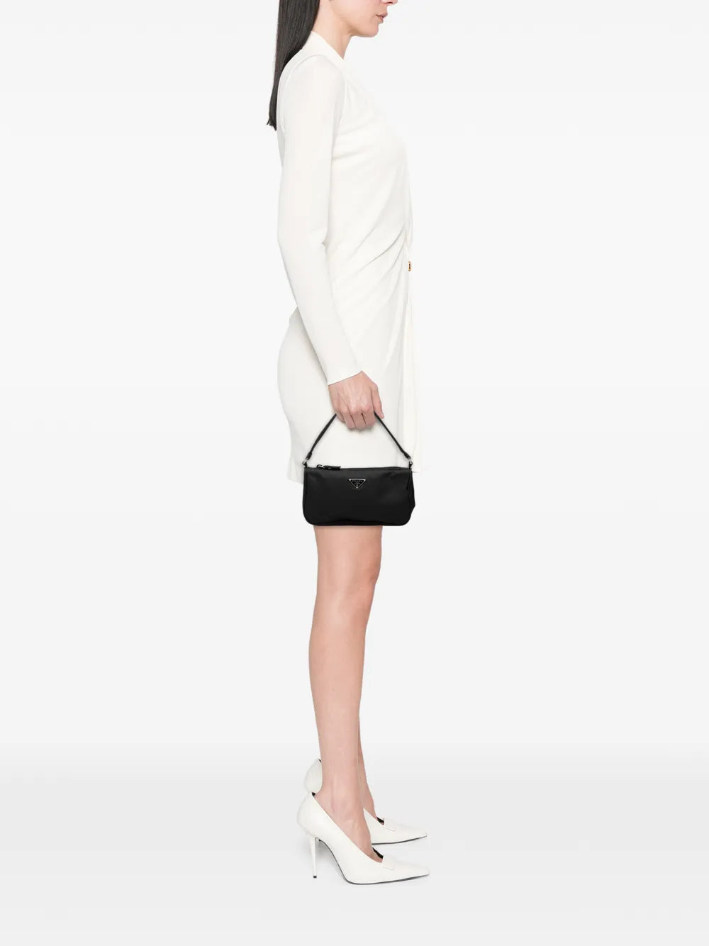 Prada Pre Owned 2000 2013 Tessuto Shoulder Bag — Same as shown — Size One Size — Side View